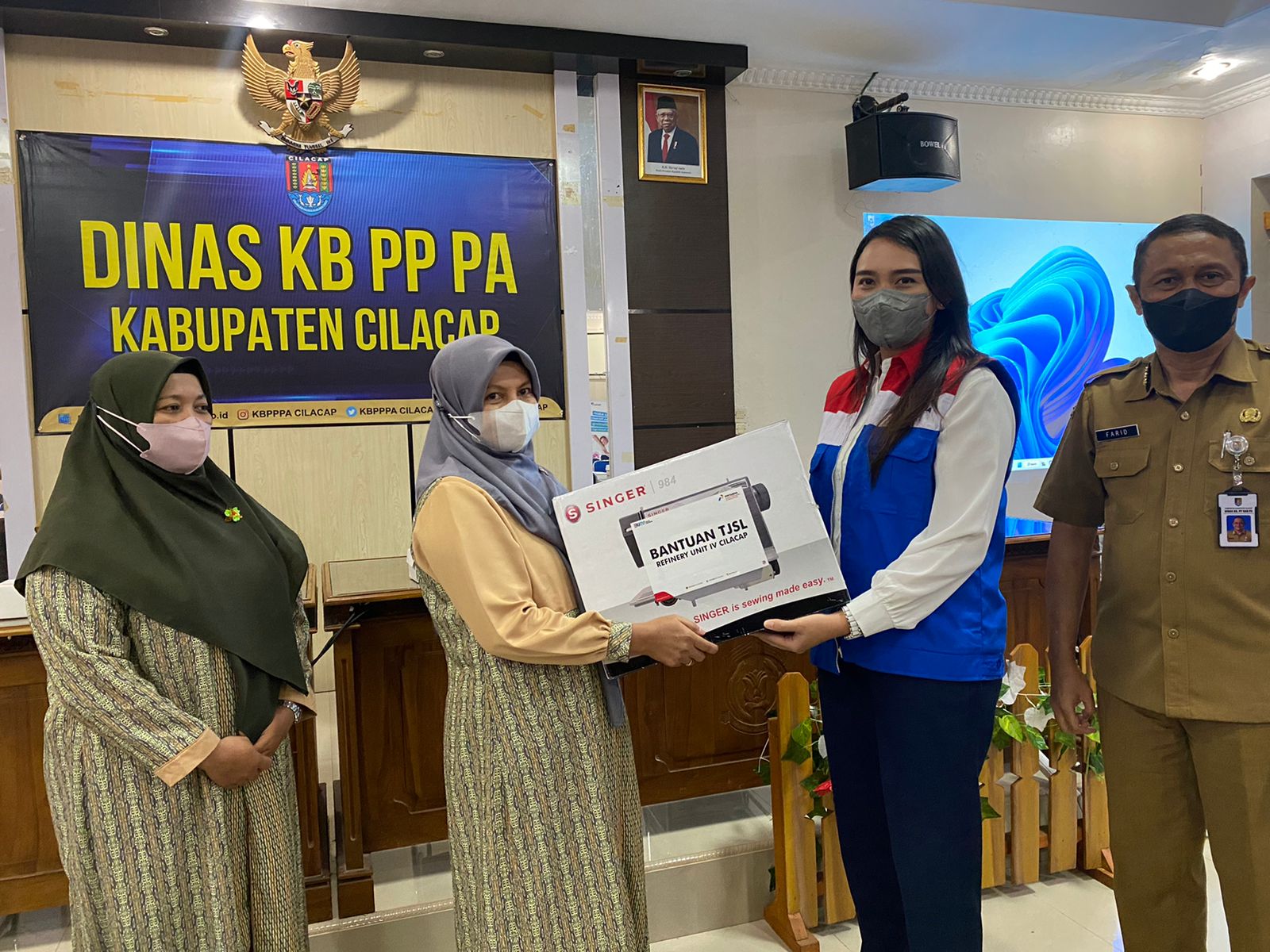 Dinas KB, PP, & PA yang akan disalurkan kepada Perwakilan Ibu Rumah Tangga di Wilayah Eks. Kotip Cilacap 