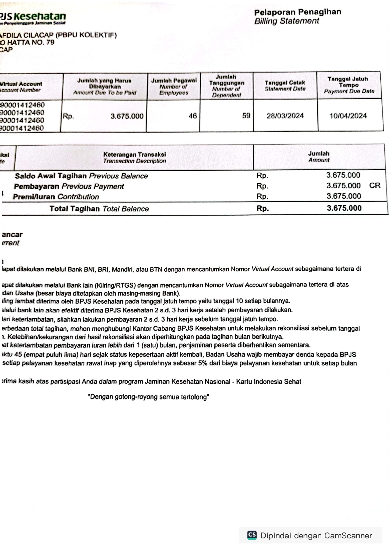 Karyawan RSU Afdila Cilacap 