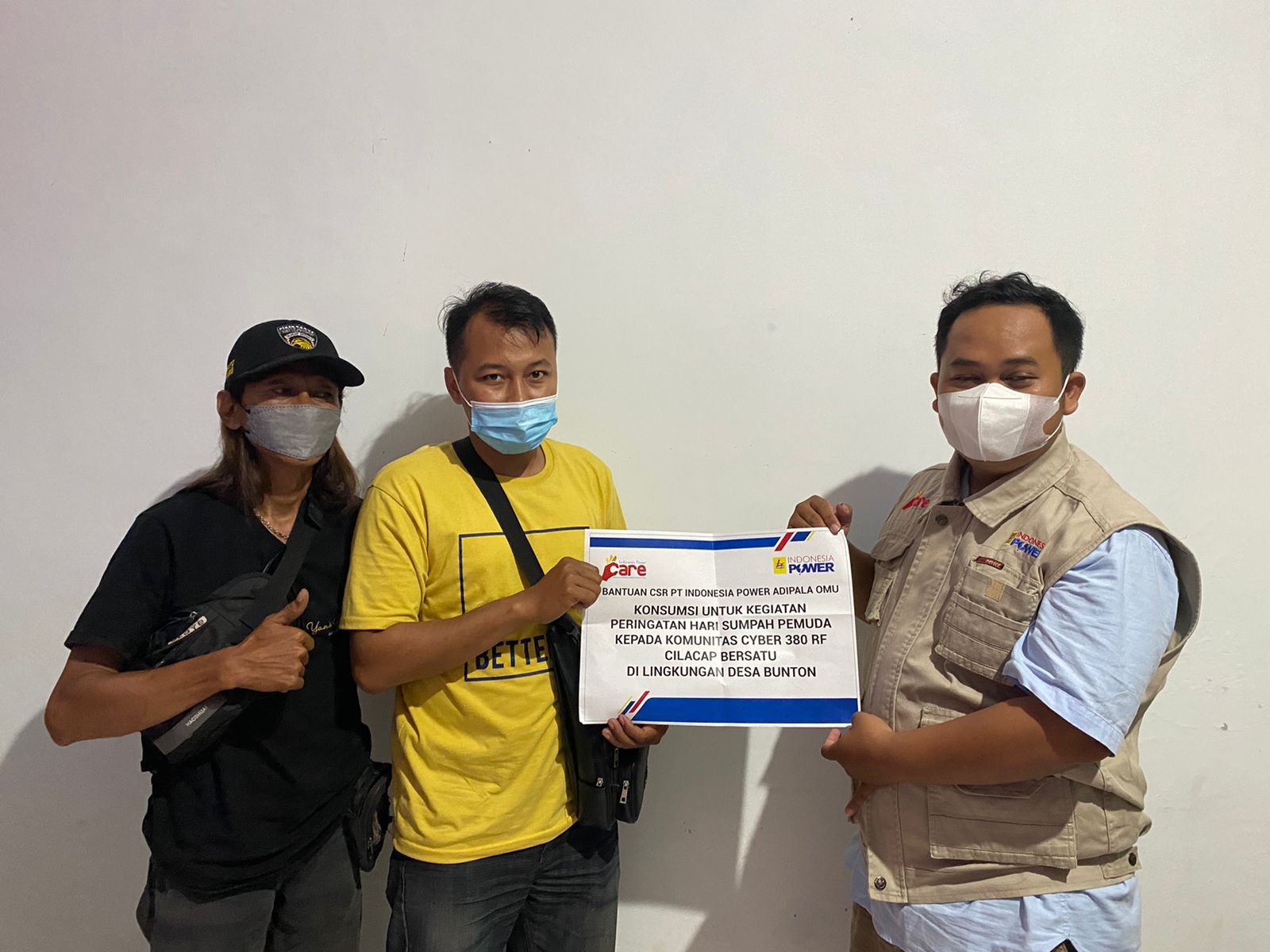 Konsumsi Untuk Kegiatan Peringatan Hari Sumpah Pemuda Kepada Komunitas Cyber 380 RF Cilacap Bersatu Di Lingkungan Desa Bunton
