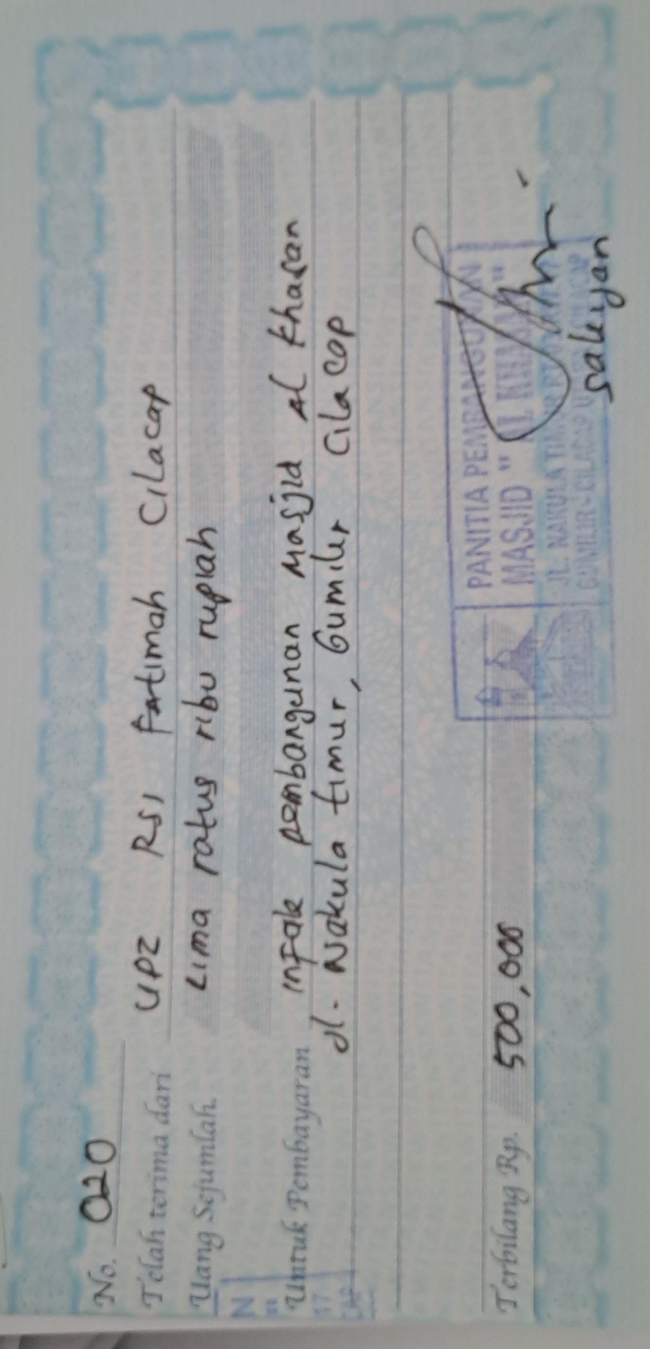  Masjid Al Khasan Kelurahan Gumilir Kec. Cilacap Utara