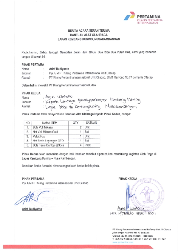 Lapas Kembang Kuning Nusakambangan