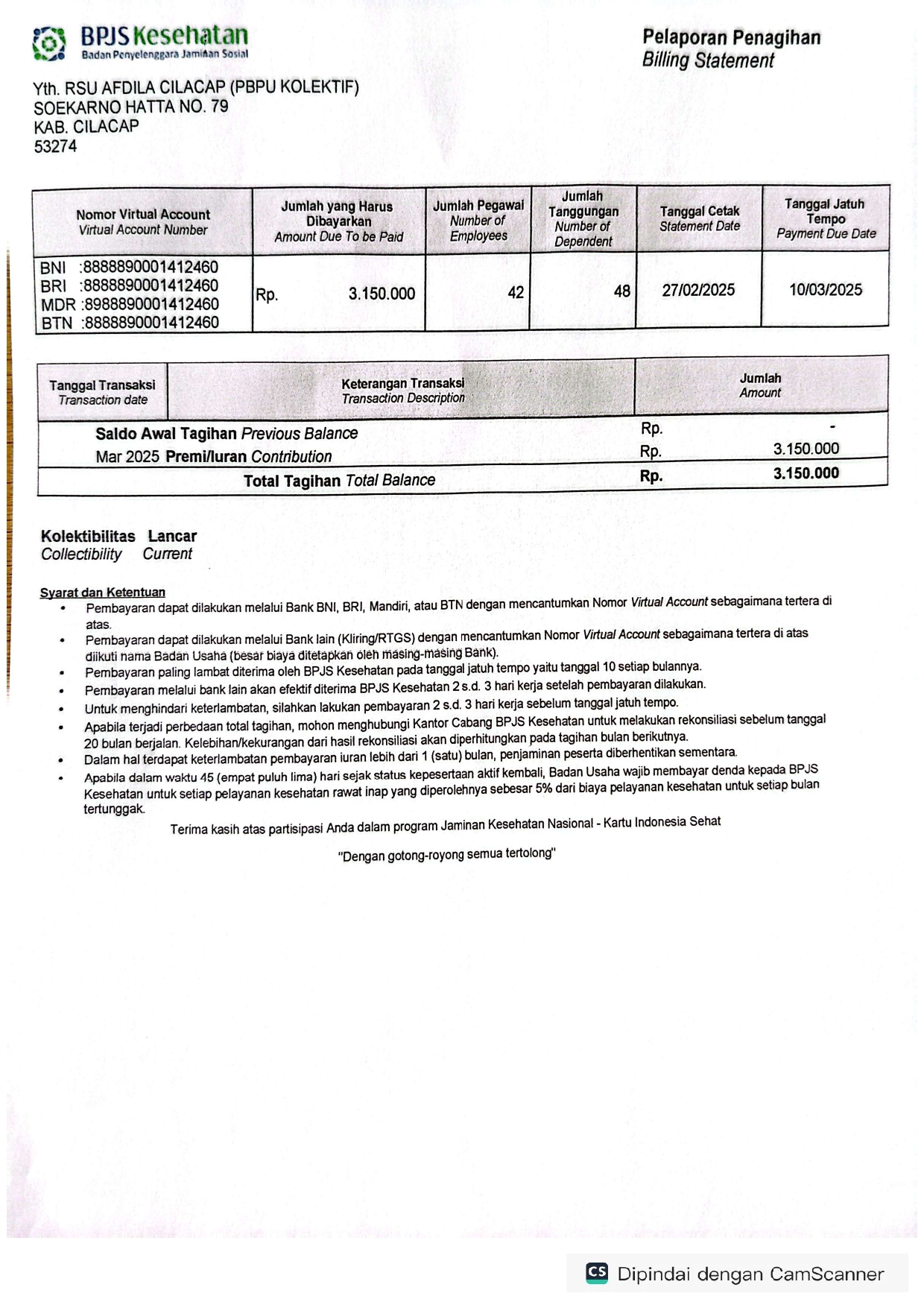 Masyarakat Kurang Mampu di Sekitar RSU Afdila Cilacap