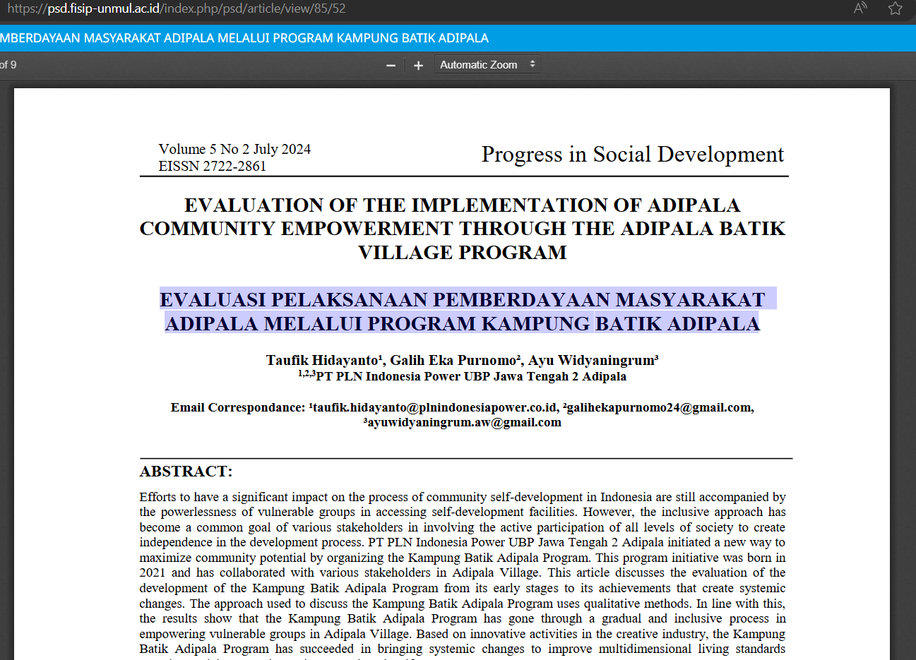 BATIK SELOKA  Adipala