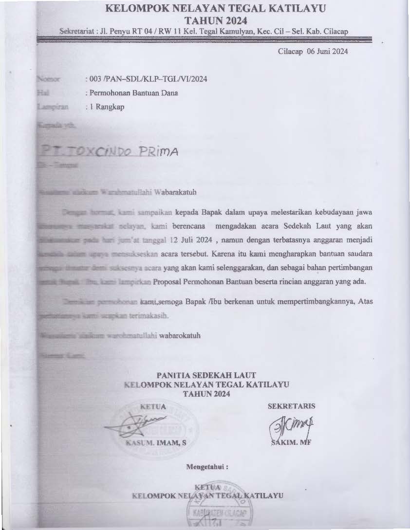 Kelompok Nelayan Tegalkatilayu, Cilacap Selatan