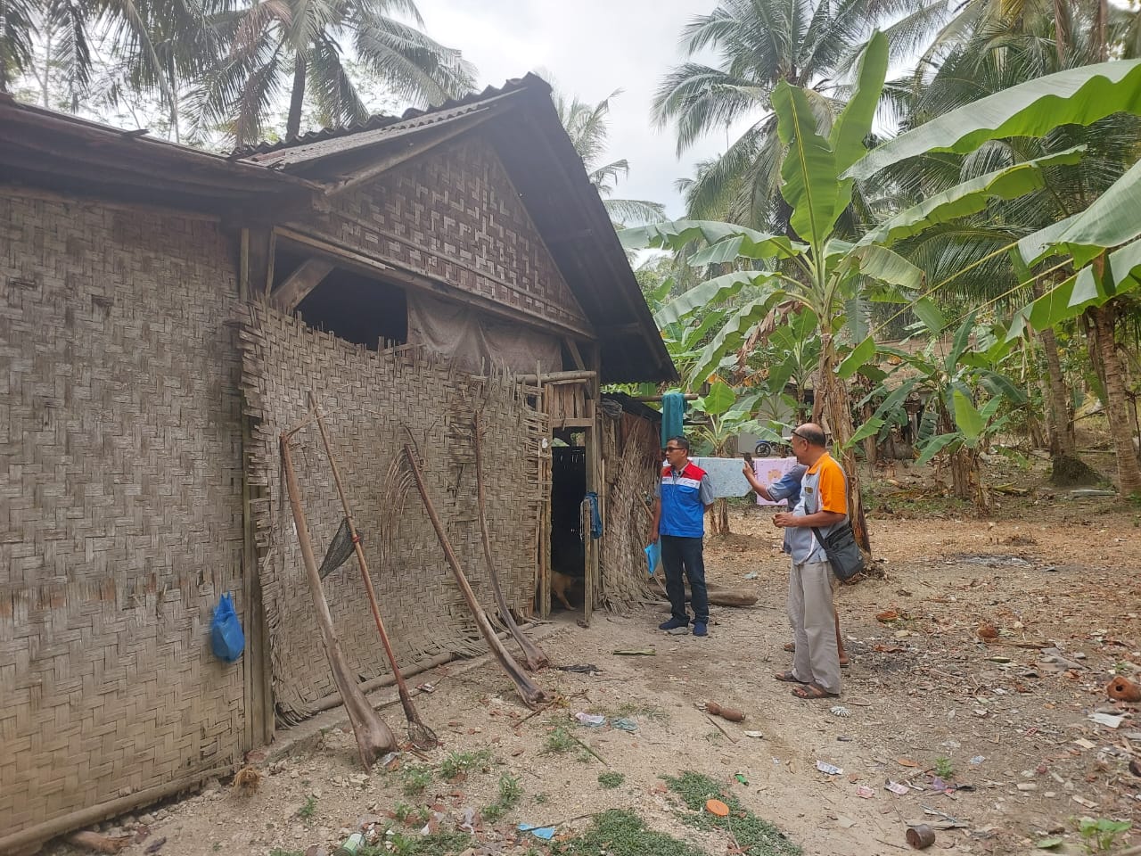 Nama Penerima Manfaat : Miswan 
Alamat : Dusun Cilemba RT 5 RW 01 Desa Kalijeruk, Kecamatan Kawunganten