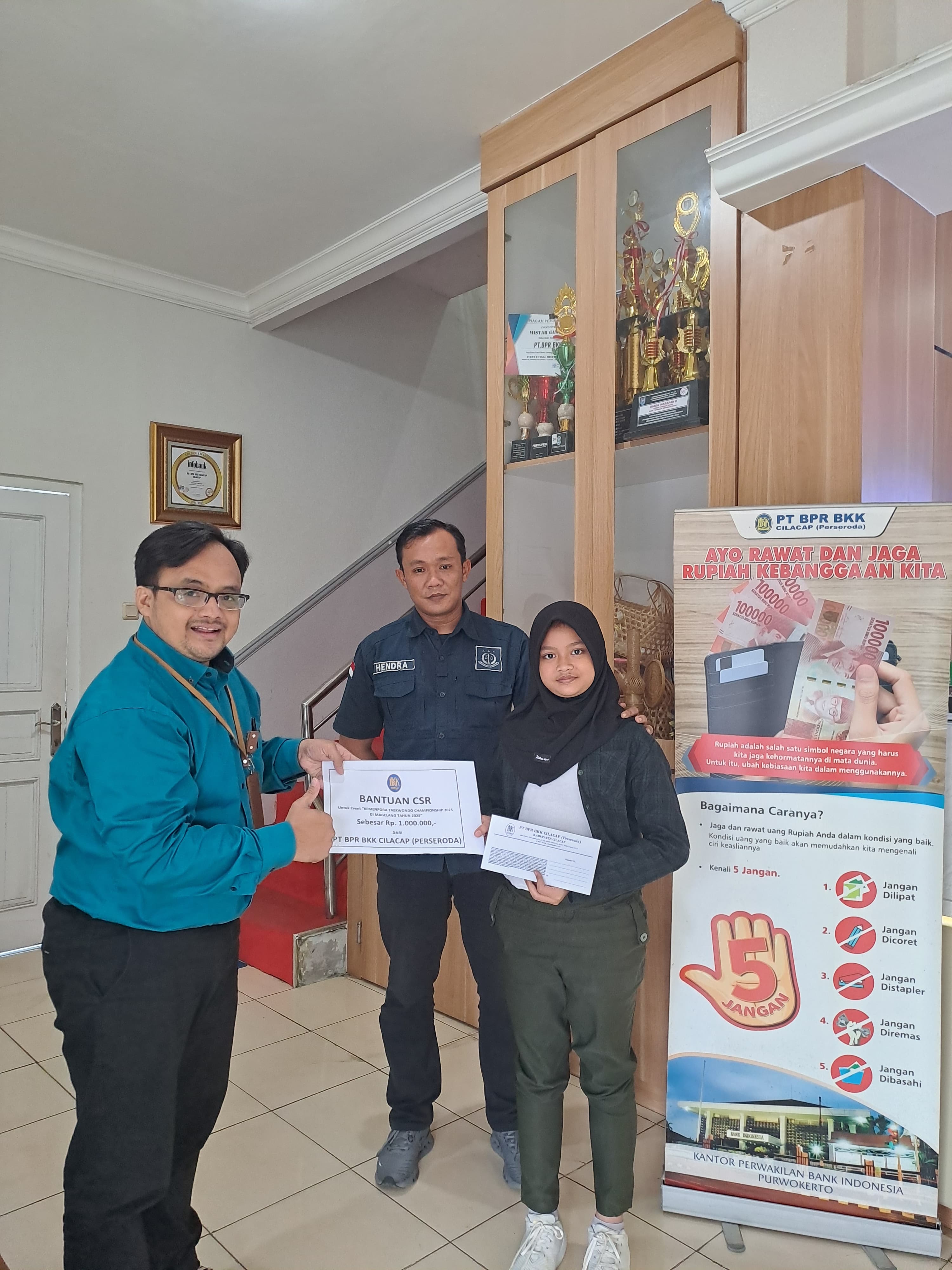 Atlet Cilacap yang mengikuti Event Kemenpora Taekwondo Champhionship Tahun 2025 di Magelang