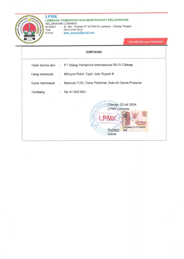 Masyarakat Kelurahan Lomanis