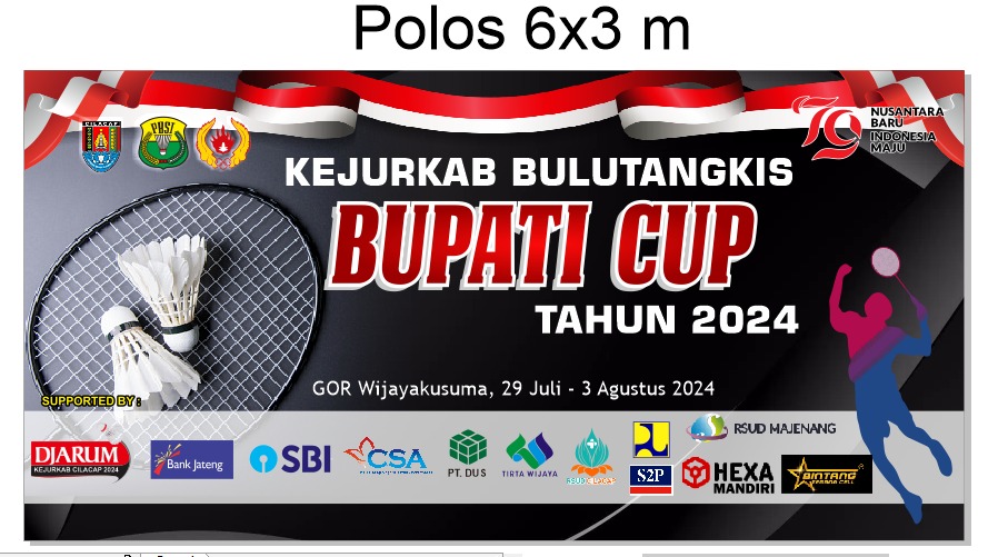 Panitia Kejurkab Bulutangkis Bupati Cup Tahun 2024