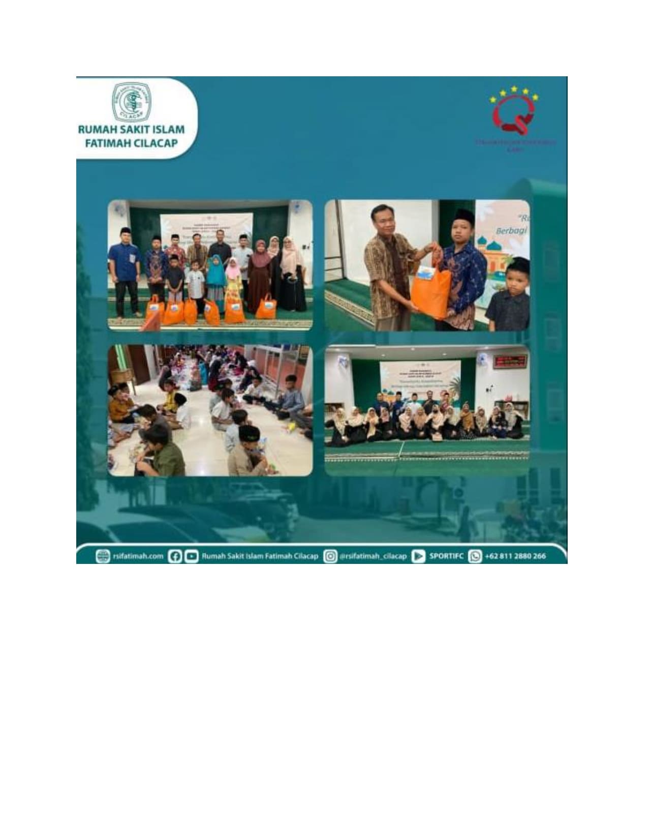  Anak Yatim, Dhuafa dan Jama'ah Masjid As-Syifa RSI Fatimah Cilacap