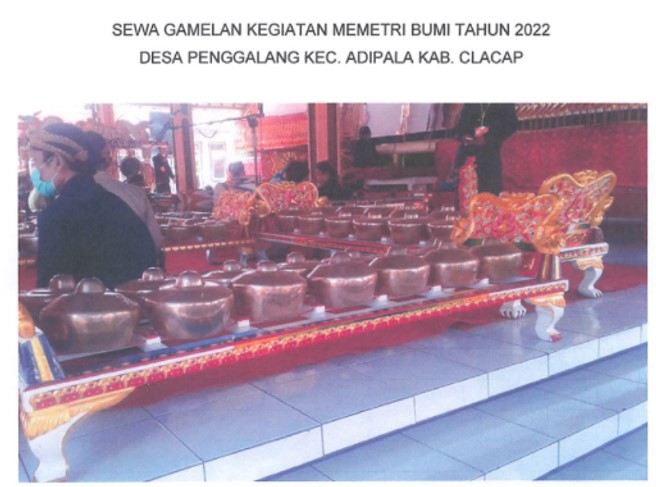  Pembayaran Bantuan Kegiatan Kebudayaan Lokal DesaPenggalang 