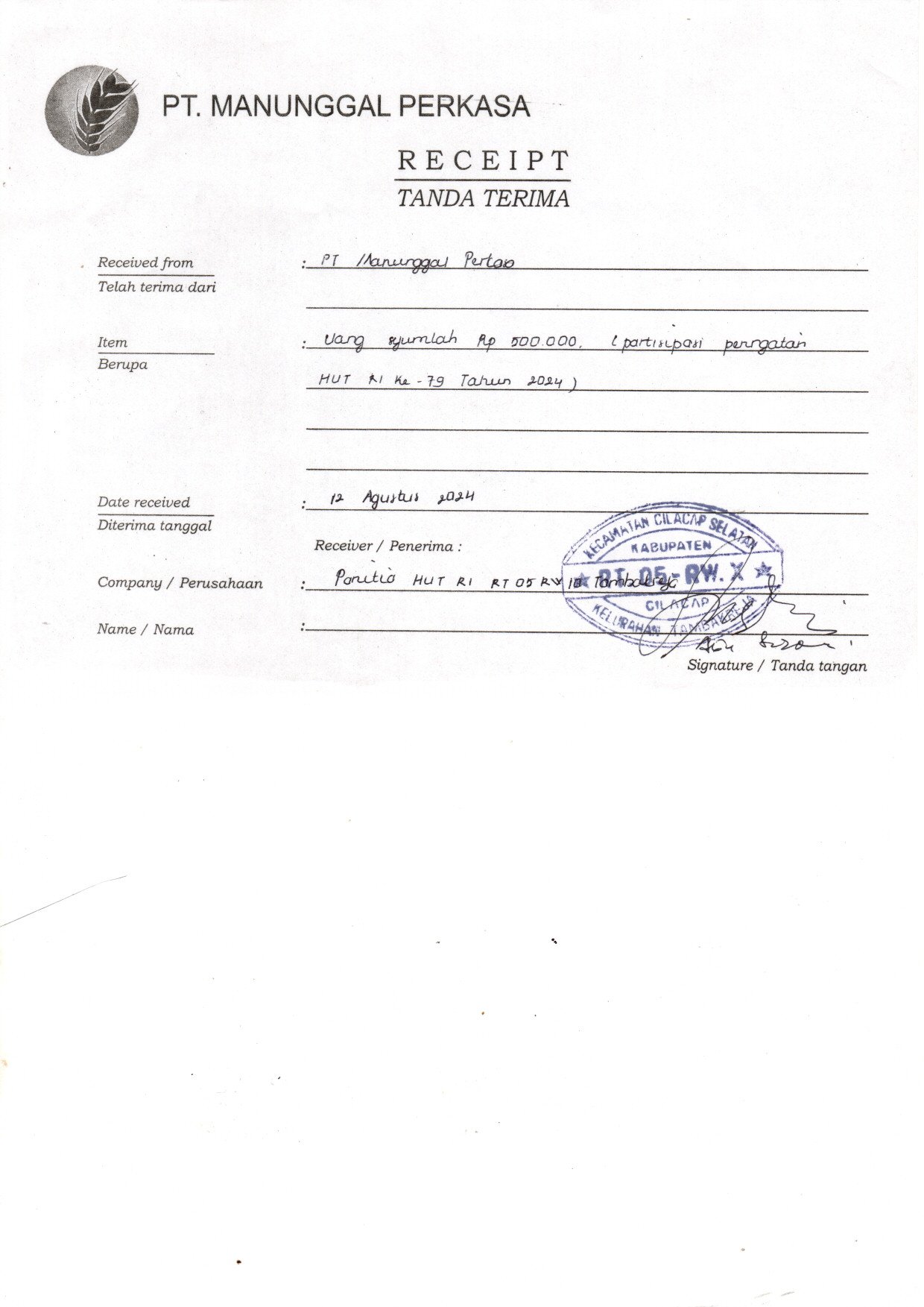 Panitia Peringatan HUT RI Ke-79 RT 05 RW 10 Kel. Tambakreja