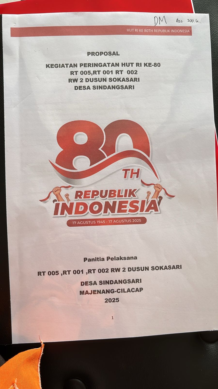 Warga RT 005, RT 001, RT 002/RW 2 Dusun Sokasari, Desa Sindangsari