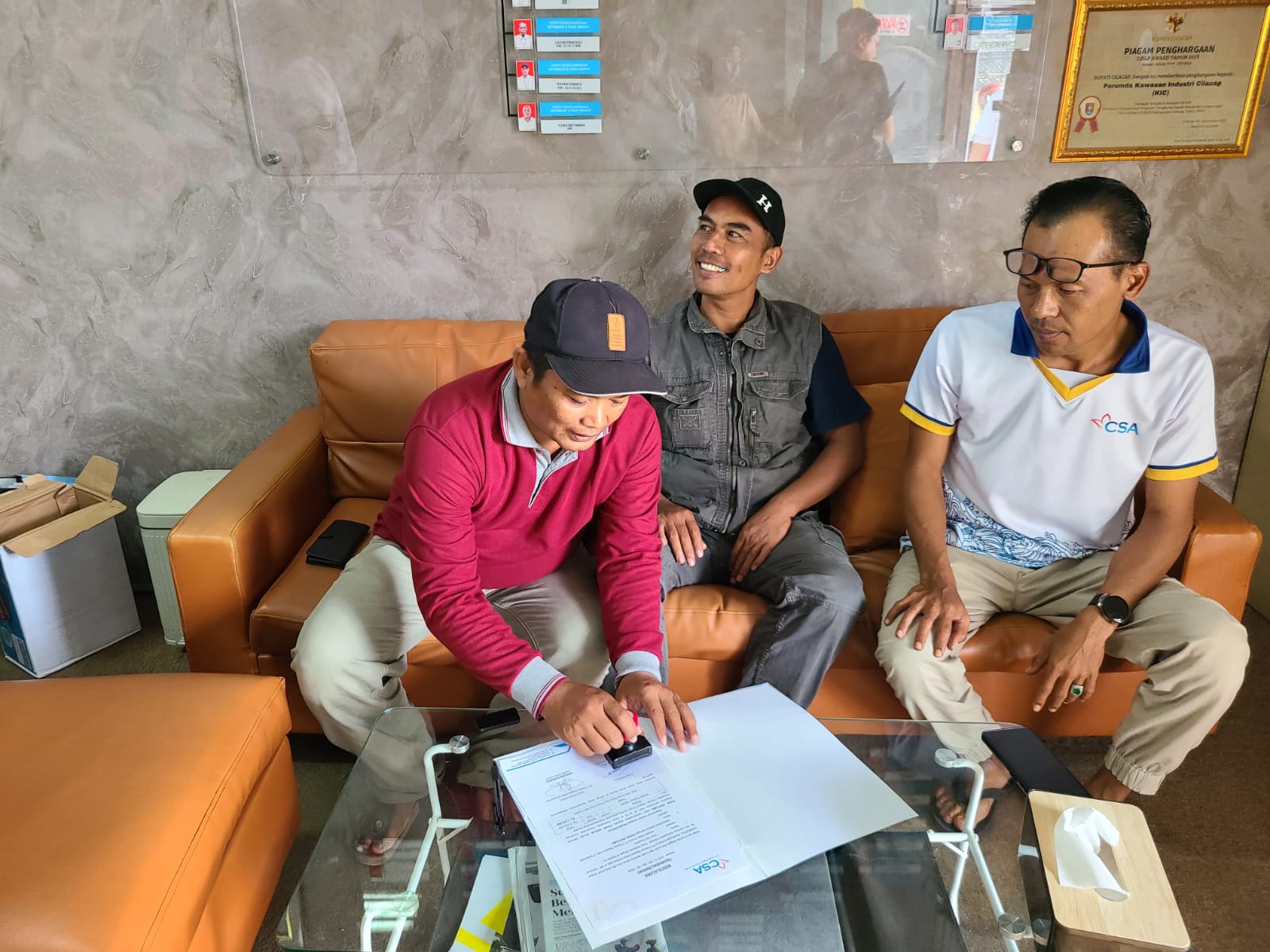 Panitia peringatan HUT RI ke 79 di Desa Karangreja Kecamatan Cimanggu Kabupaten Cilacap