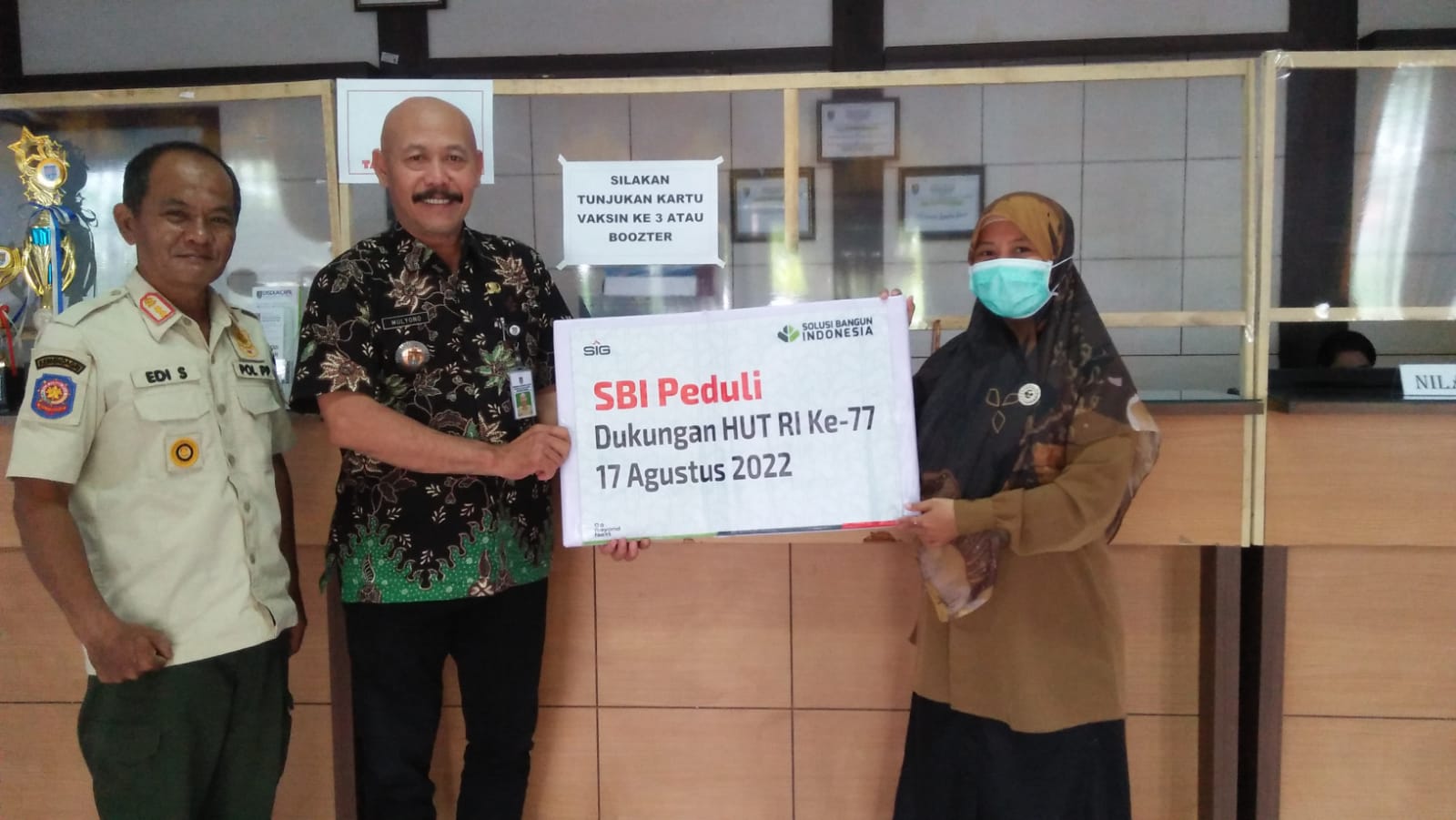 Kantor kecamatan dan kelurahan  sekitar pabri dan tambang SBI 