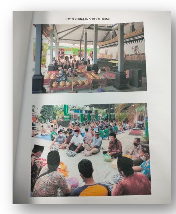 kegiatan kebudayaan lokal sedekah bumi   Desa Bunton