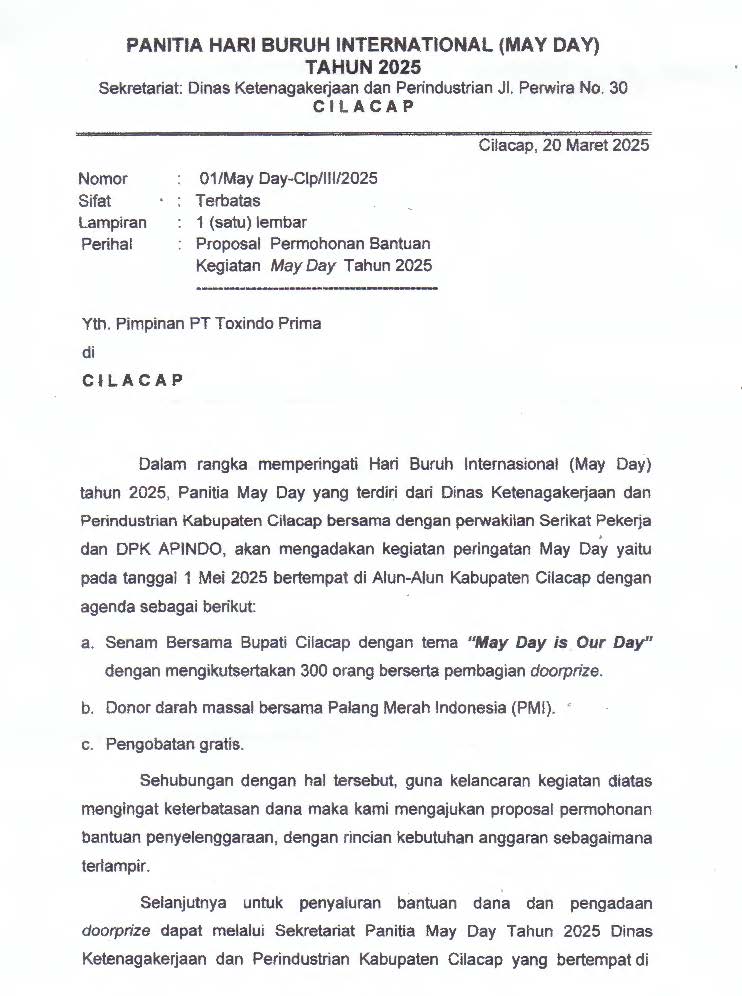 Panitia May Day Tahun 2025