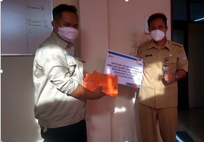 Support kegiatan Simulasi gempa bumi & Tsunami Berupa Kaos Peserta