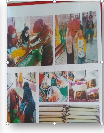 Pemberian bantuan PMT Untuk seluruh Posyandu di desa Penggalang 