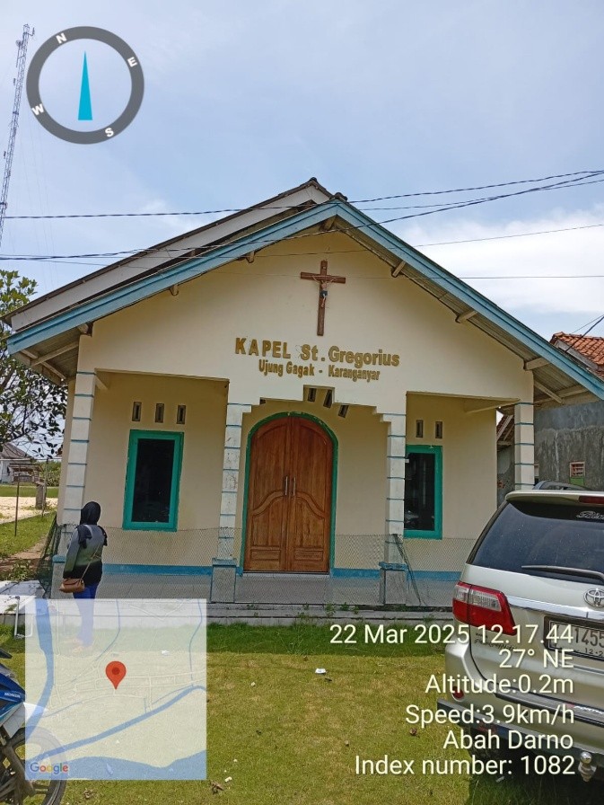 Gereja Kapel ST. Gregorius Desa Ujunggagak Kecamatan Kampung Laut 