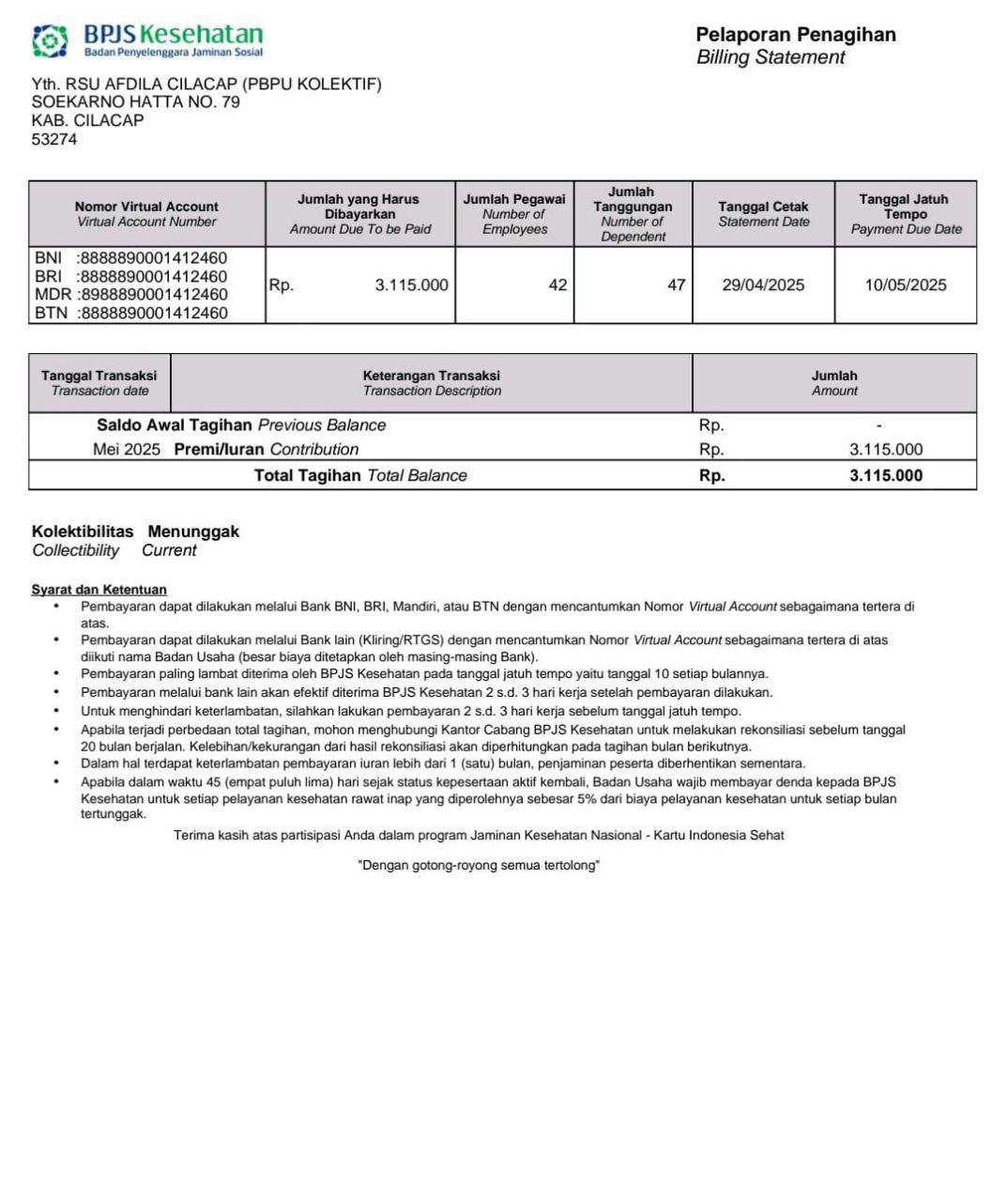 Masyarakat Kurang Mampu di Sekitar RSU Afdila Cilacap