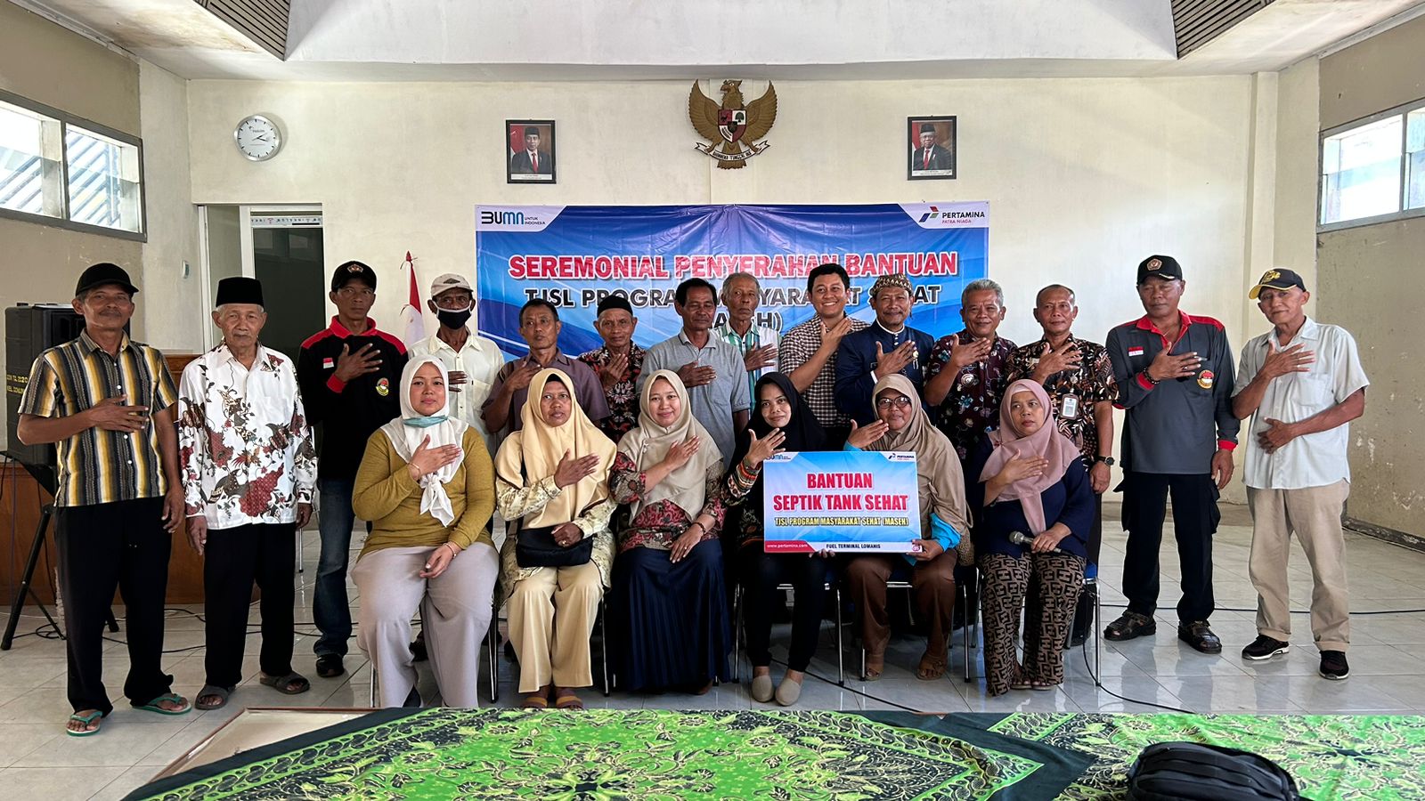 warga Kelurahan Donan yang belum memiliki jamban/septik tank sehat