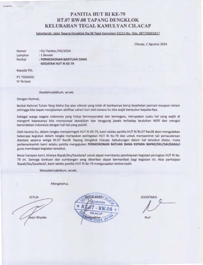 RT.07/RW.08 Tapang Dengklok, Tegalkamulyan, Cilacap Selatan