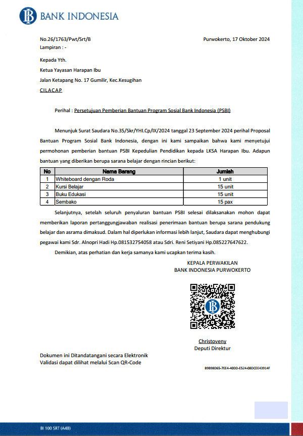 Yayasan Harapan Ibu- Gumilir - Cilut