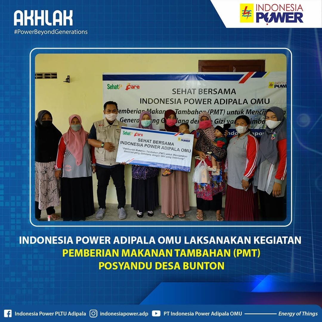 kegiatan posyandu untuk pembelian PMT  Desa Bunton 