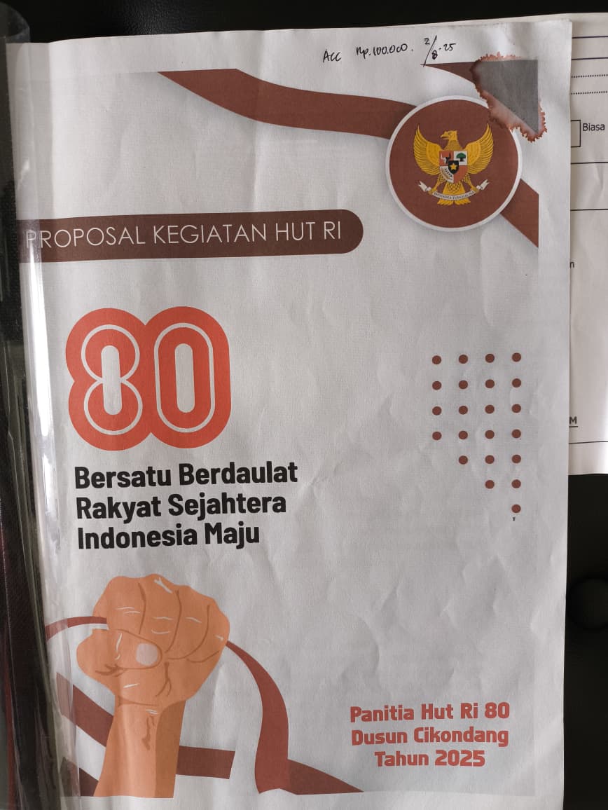 Panitia peringatan HUT RI ke 80 Dusun Cikondang