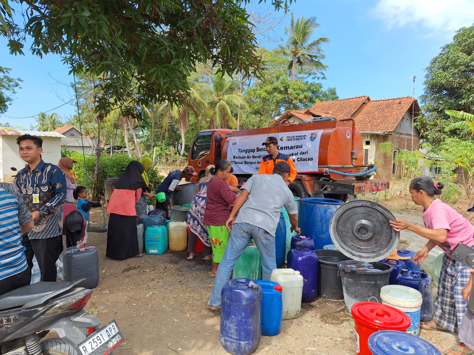Masyarakat di Kab. Cilacap yang terkena dampak kekeringan