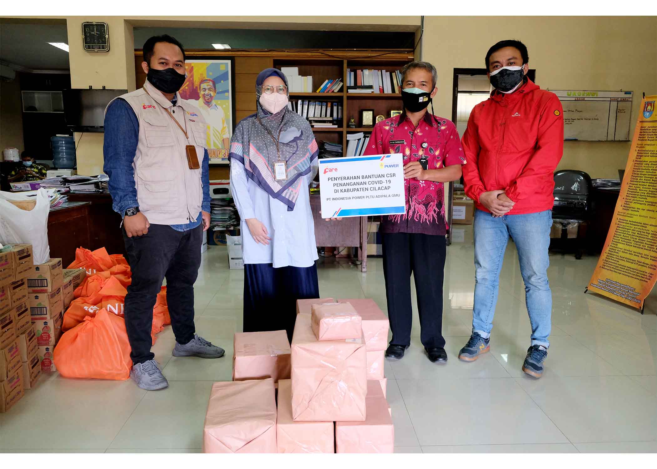 CSR Bantuan Untuk Penanganan Covid 19 Di Kabupaten Cilacap