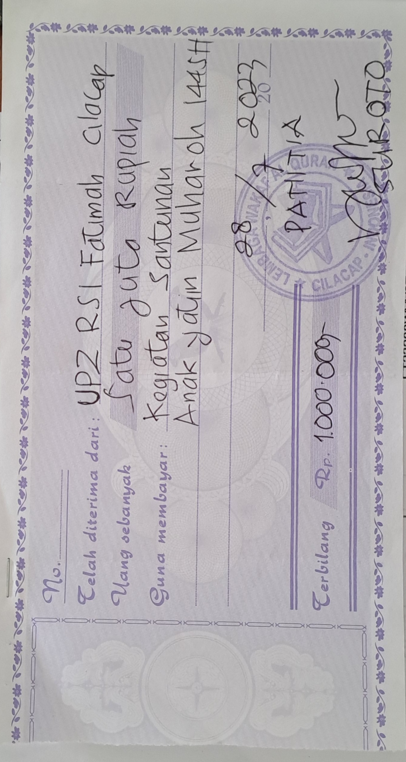 Anak Yatim (lembaga wakaf Al Quran Cilacap) 