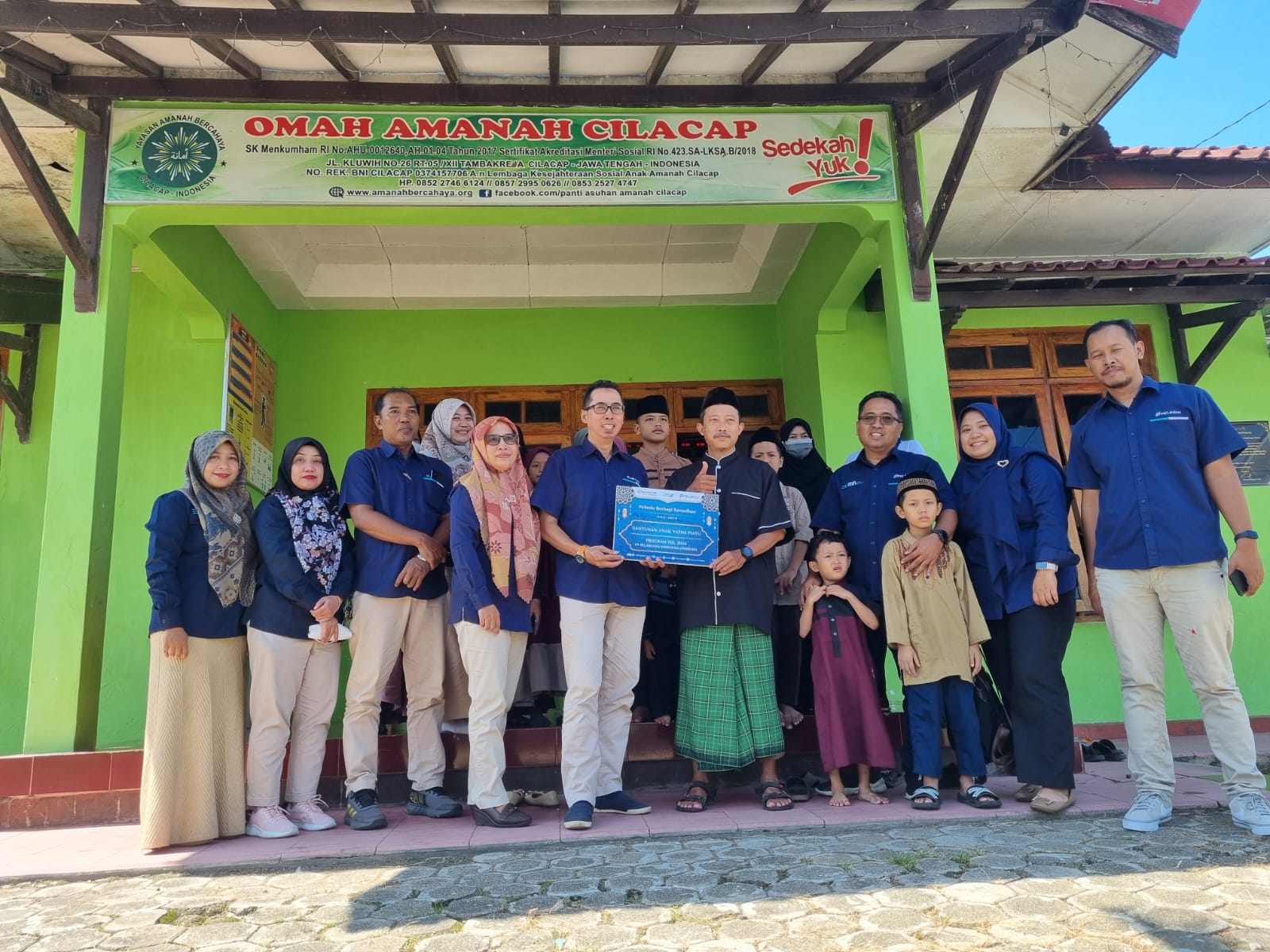 Anak-anak yatim di Cilacap