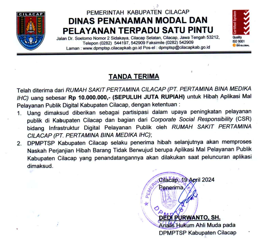 DPMPTSP Kab. Cilacap