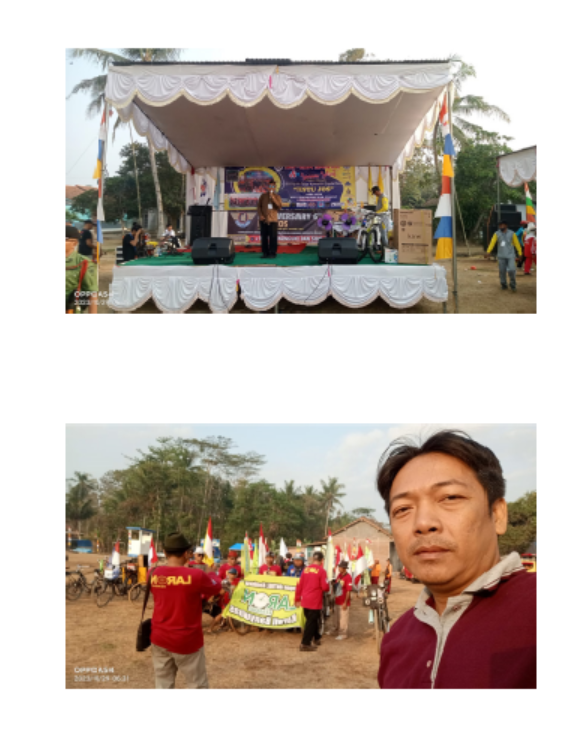 Panitia Peringatan Sepeda Santai Tahun 2023 ESTUJOS Desa Jetis Nusawungu Kecamatan Nusawungu