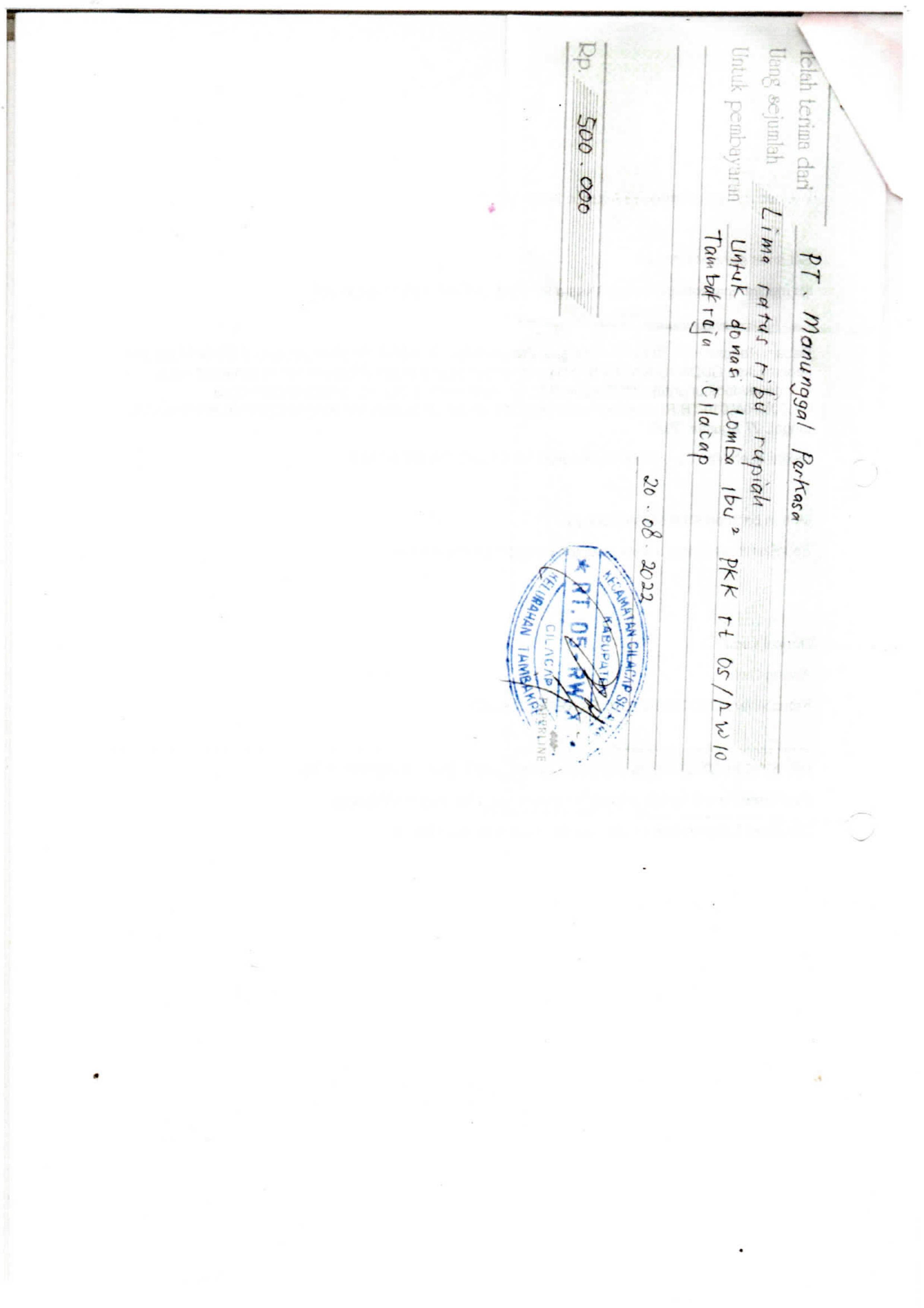 Warga RT.05 RW.X Kelurahan Tambakreja Kec. Cilacap Selatan