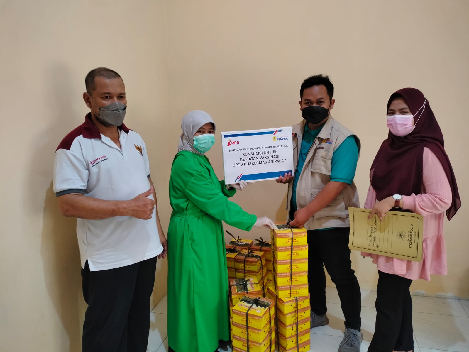 Suport Kegiatan Vaksinasi di Puskesmas Adipala 1