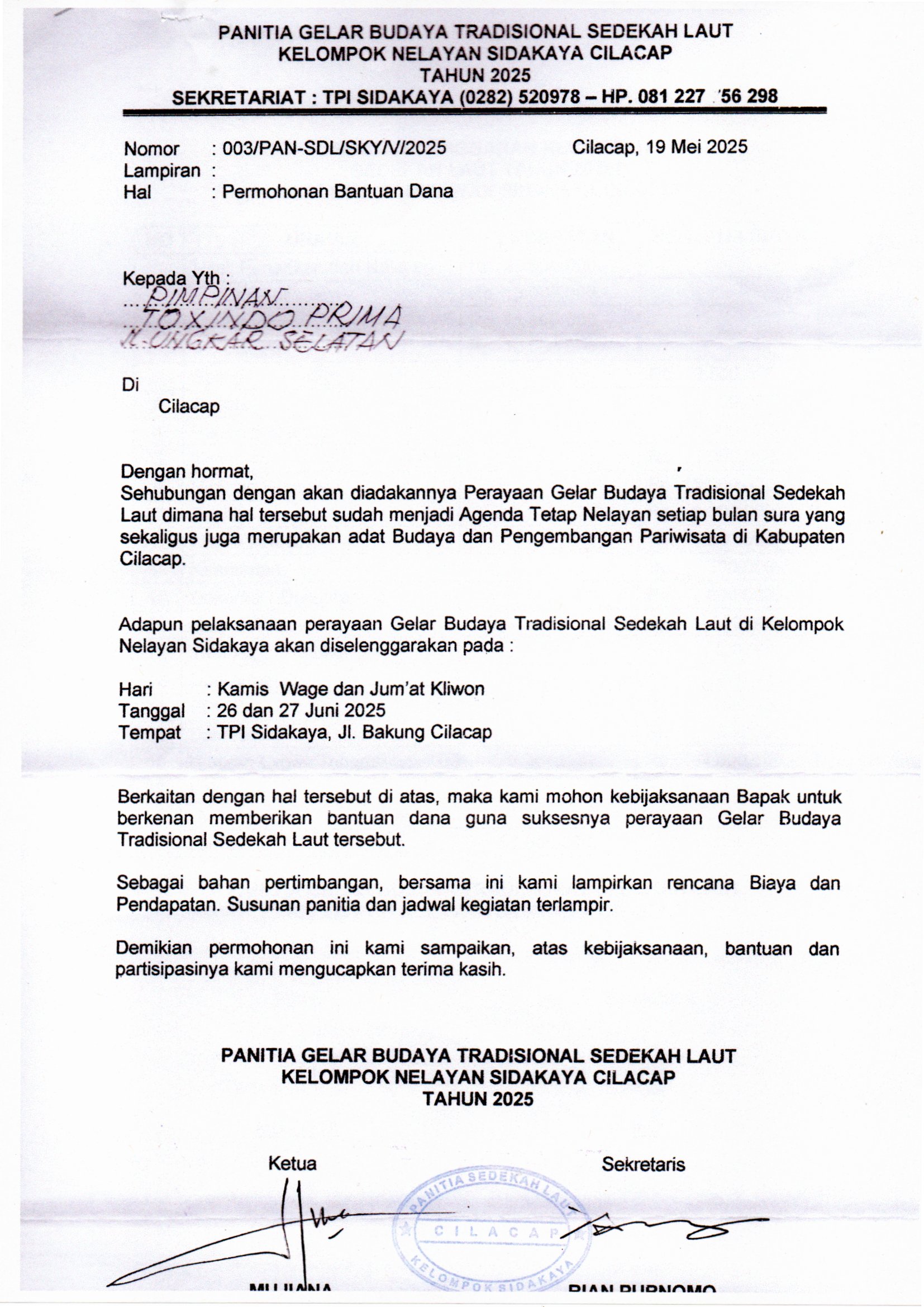 Kelompok Nelayan Sidakaya Cilacap