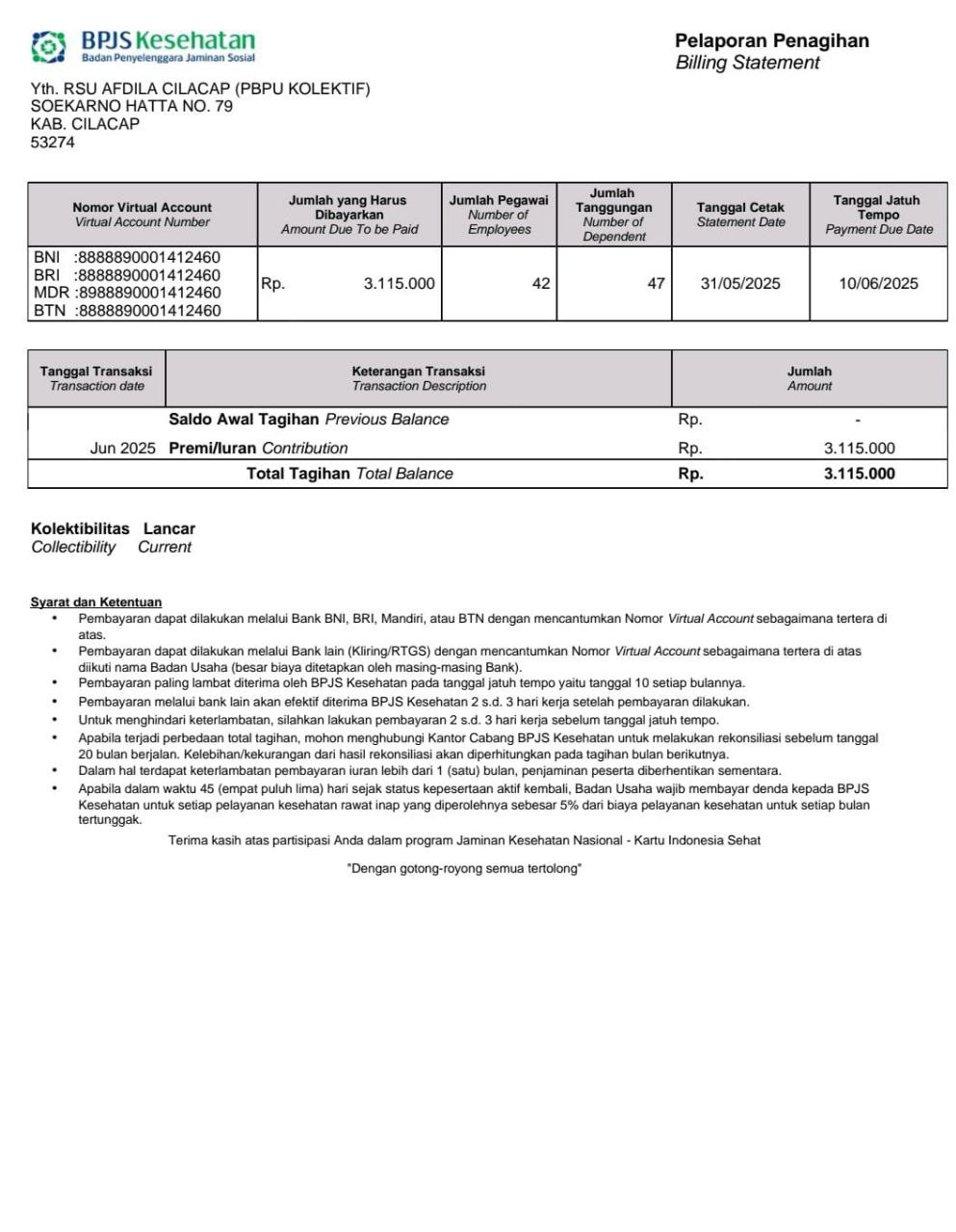 Masyarakat Kurang Mampu di Sekitar RSU Afdila Cilacap