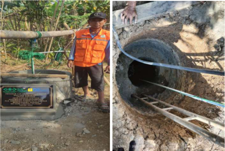 Masyarakat terdampak bencana kekeringan dan tanah bergerak Desa Karanggintung Kec. Gandrungmangu