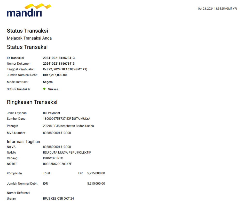 Masyarakat disekitar RSU Duta Mulya Majenang 