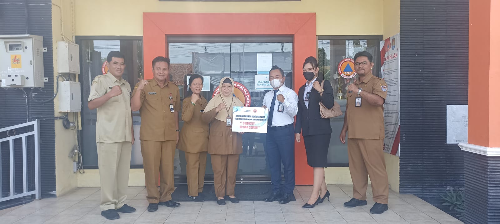 Korban bencana Gempa di Kab. Cilacap melalui BPBD Kab. Cilacap