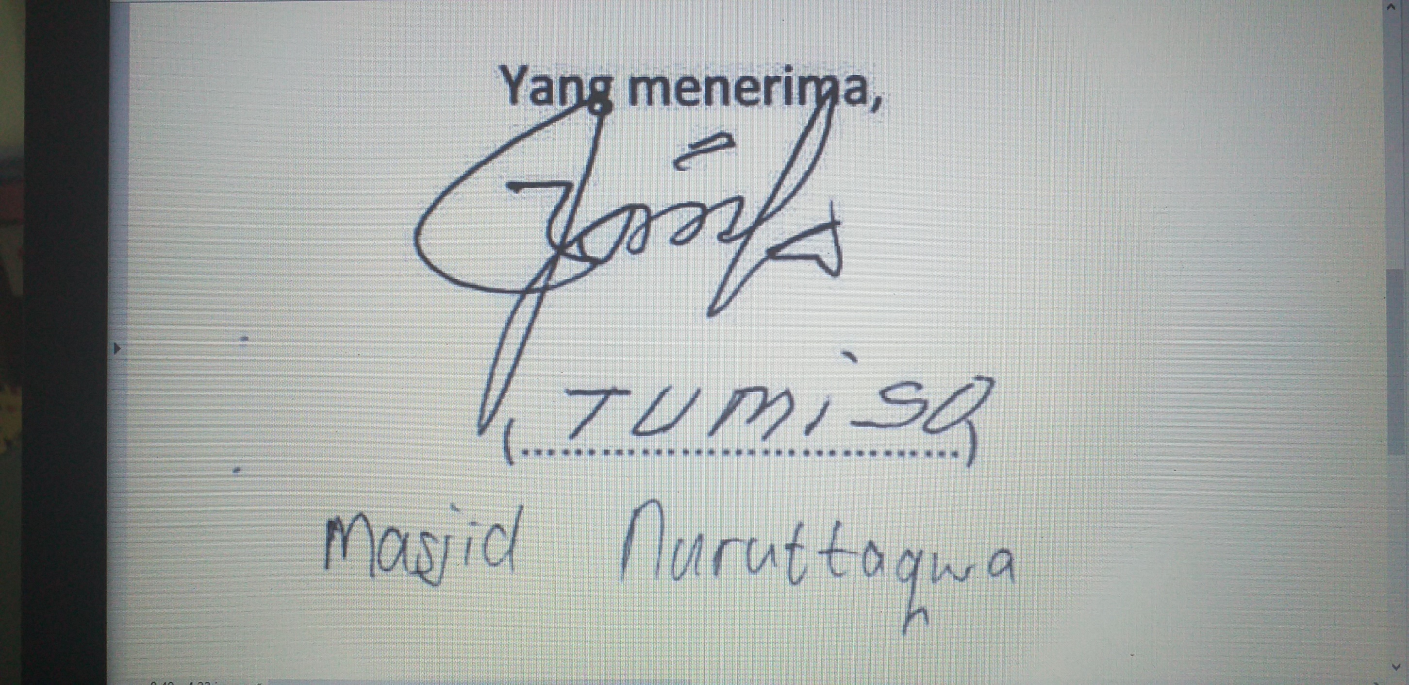 Majid  Nuruttaqwa, Kel. Tegalkamulyan, Cilacap